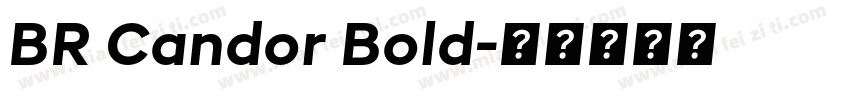 BR Candor Bold字体转换